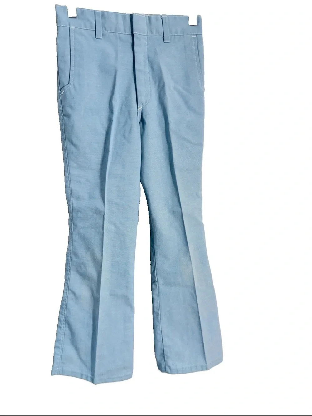 Vintage Billy The Kid Flaired Bell Bottom Baby Blue Pants Youth Size 12 Reg